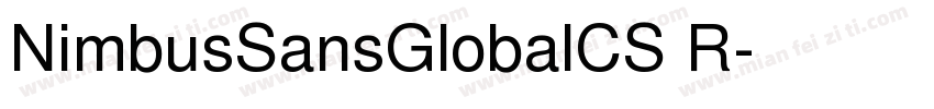 NimbusSansGlobalCS R字体转换